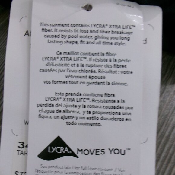 New With Tag, Athleta TARA Halter Tankini Top Swim Top 34 B / C  Navy Blue - Picture 10 of 10